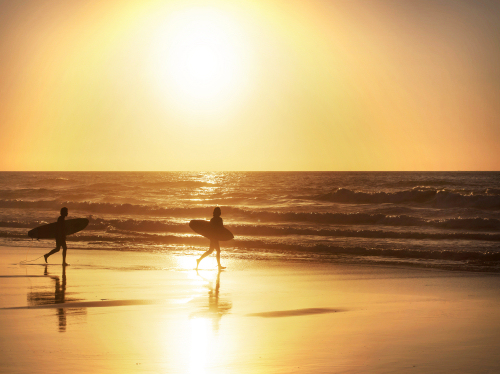 Surfing off Faro Island